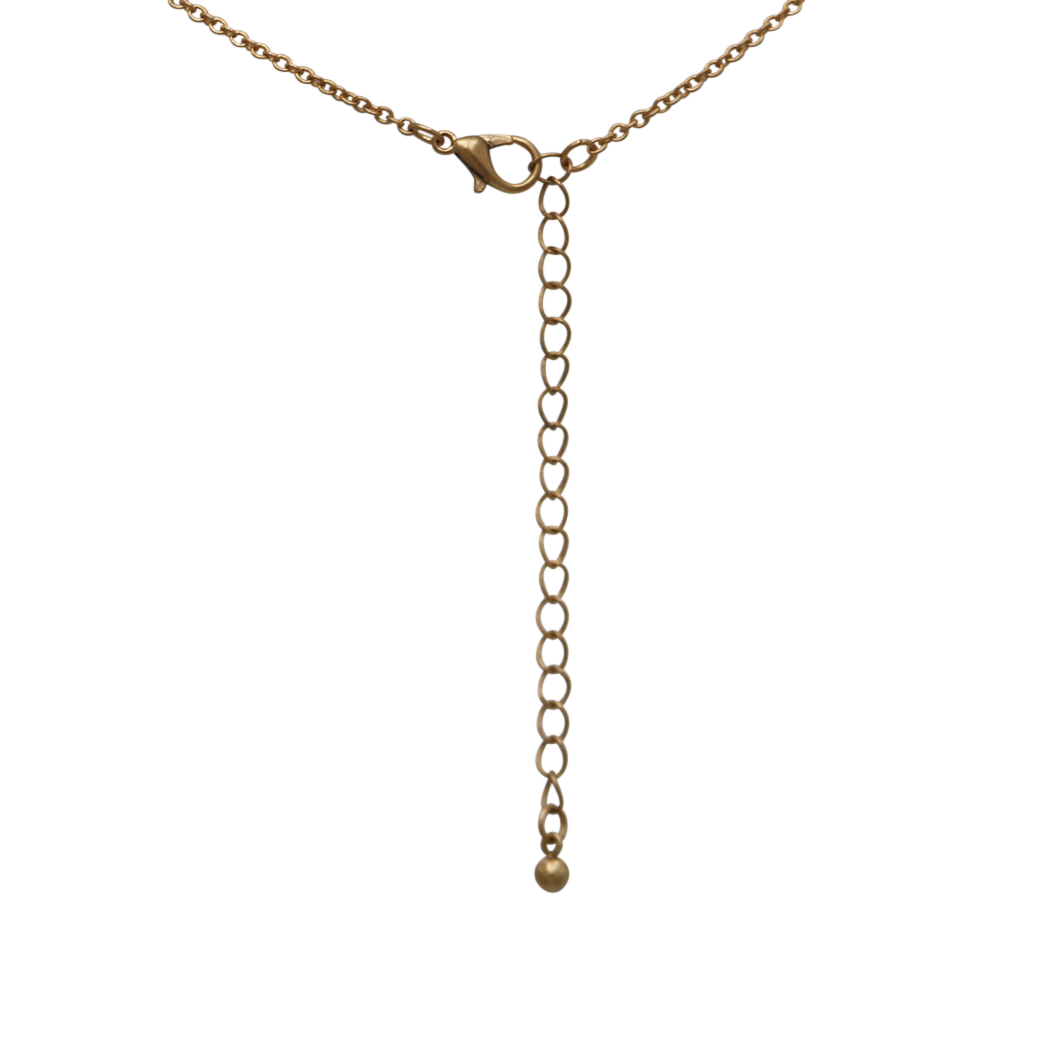 Women's Mother of Pearl Bar Pendant Extra Long Necklace 32"
