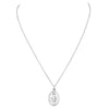 Rosemarie's Religious Gifts Women's Religious Antique Silver Tone Miraculous Medal Pendant Necklace, 18"+2" Extender