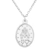 Rosemarie's Religious Gifts Women's Religious Antique Silver Tone Miraculous Medal Pendant Necklace, 18"+2" Extender