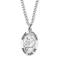 Saint Pendant Necklace and 2 Religious Pocket Tokens (St Anthony)