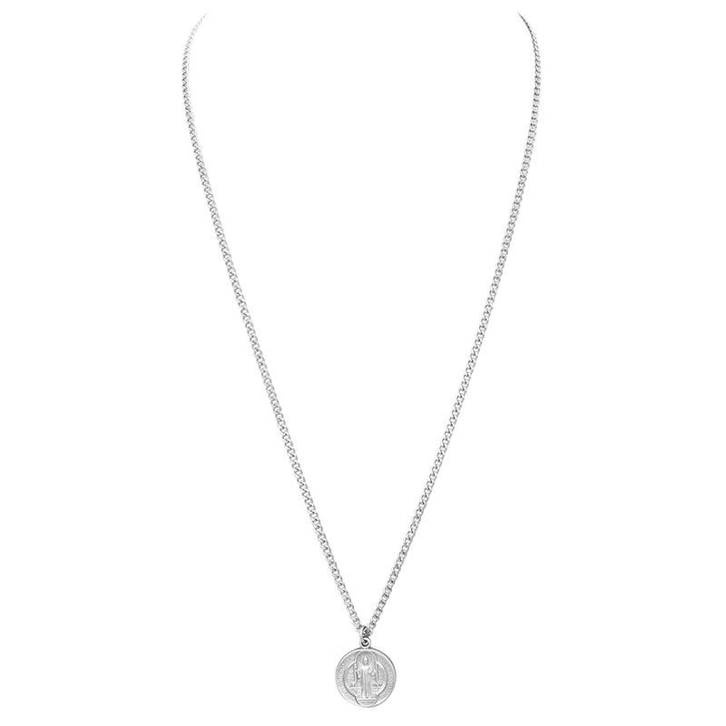 Rosemarie Collections Saint Benedict Pendant Necklace, 24" (Necklace Only)