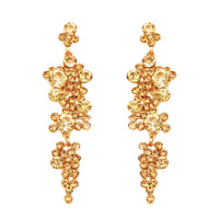 Women's Stunning Crystal Rhinestone Bubble Dangle Statement Earrings, 3.25"