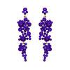Women's Stunning Crystal Rhinestone Bubble Dangle Statement Earrings, 3.25"