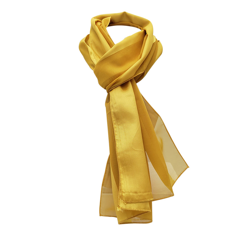 Stylish And Colorful Lightweight Satin Stripe Fashion Scarf, 60" (Gold Rosemarie Collections Stylish And Colorful Lightweight Satin Stripe Fashion Scarf, 60" (Gold Rosemarie Collections