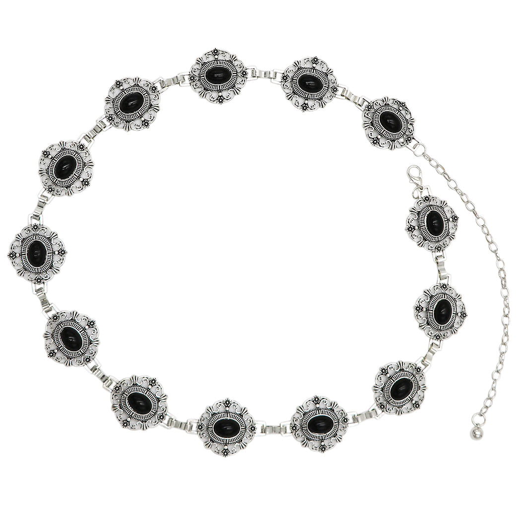 Cowgirl Chic Statement Western Burnished Silver Tone Conchos  display picture 2