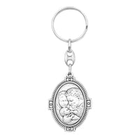 Rosemarie's Religious Gifts Double Sided Holy Family and St Joseph Keychain