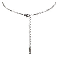 Religious Crucifix Cross Pendant Necklace (Silver Tone)