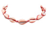 Corded Natural Cowrie Seashell Choker Necklace, 14"+2" Extension