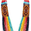 Extra Long Stunning Multi-Strand Seed Bead Statement Bohemian Necklace, 27"+3" Extender (Bold Rainbow Multicolored)