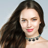 Cowgirl Chic Statement Western Double Strand Charm And Bead Choker Necklace, 12"+ 3" Extension