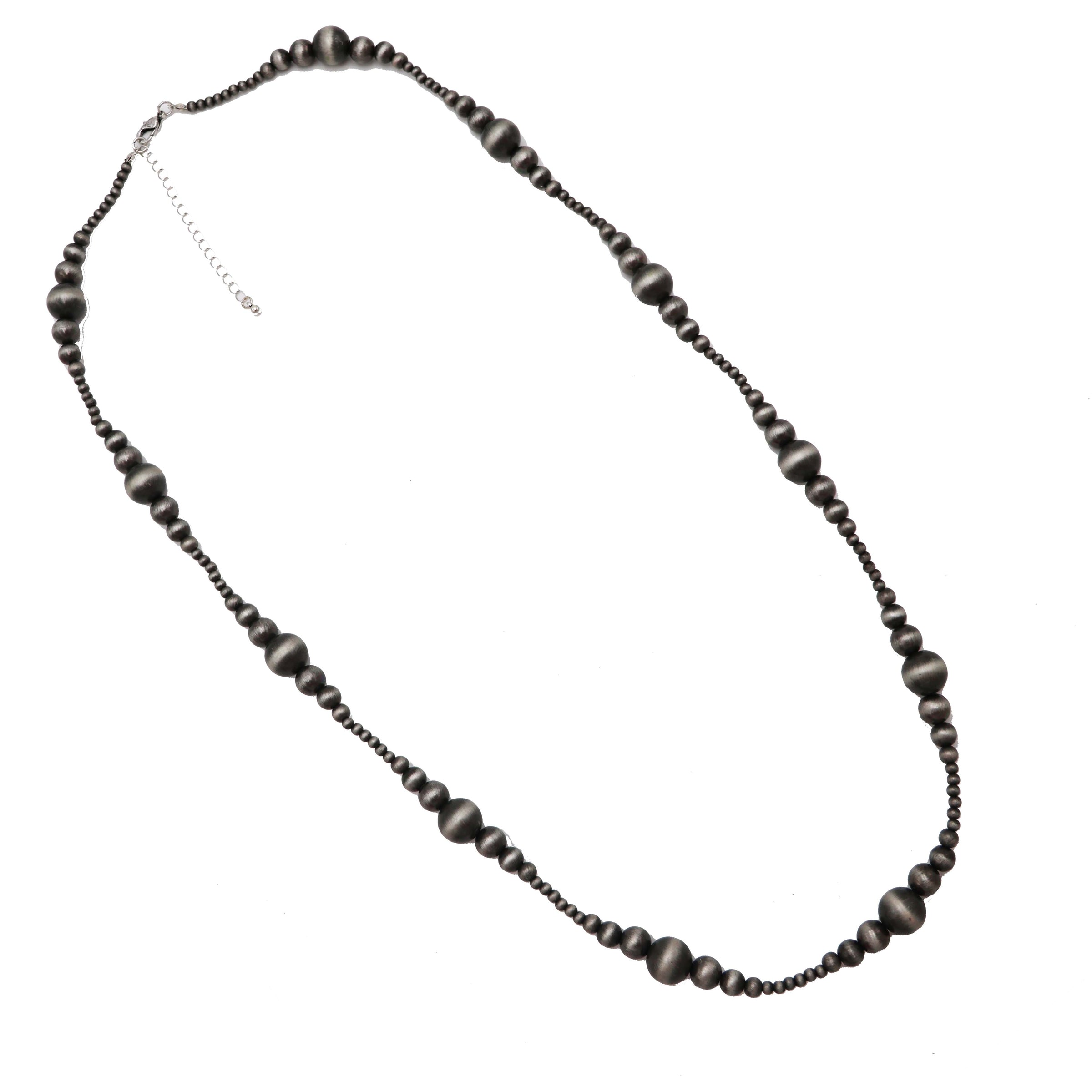 Women's Long Graduating Navajo Pearl Bead Western Strand Necklace, 36"-39