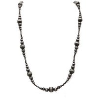 Women's Long Graduating Navajo Pearl Bead Western Strand Necklace, 36"-39