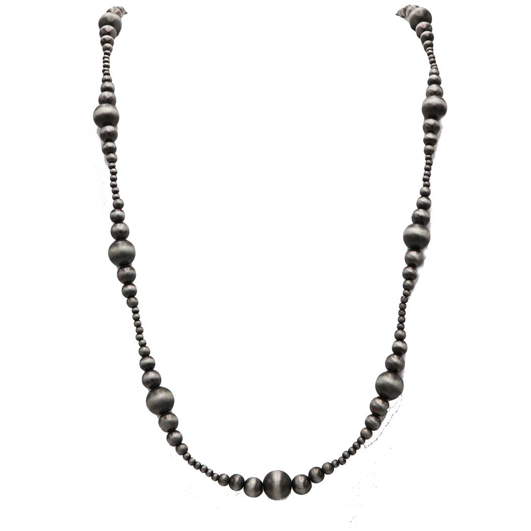 Women's Long Graduating Navajo Pearl Bead Western Strand Necklace, 36"-39