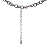 Western Hummingbird Medallion Pendant Necklace with Teardrop AB Crystals, Silver, 22+3