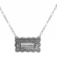 Cowgirl Chic Western Semi Precious Howlite Stone Bar Jewelry (Metal Geo Bar)