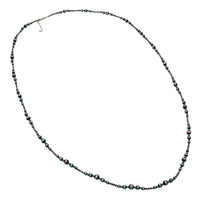 Extra Long Navajo Pearl And Turquoise Howlite Bead Statement Western Layering Strand Necklace, 60-63"