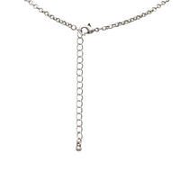 Burnished Silver Bar Necklace with Turquoise and Gold Pendant