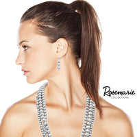 Set Of 3 Separate Polished Silver Tone Beaded Strand Necklaces And Drop Earrings, 30"+3" Extender