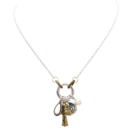 Rosemarie's Religious Gifts Women's Inspirational Changeable Christian Charms Pendant Necklace, 18"+3" Extender (John 3:16)