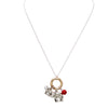 Adorable Animal Charms Changeable Pendant Necklace, 18"+3" Extender (Elephants)