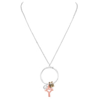 Rosemarie's Religious Gifts Women's Inspirational Believe In Yourself Multi-Tone Christian Charms Pendant Necklace, 18"+3" Extender