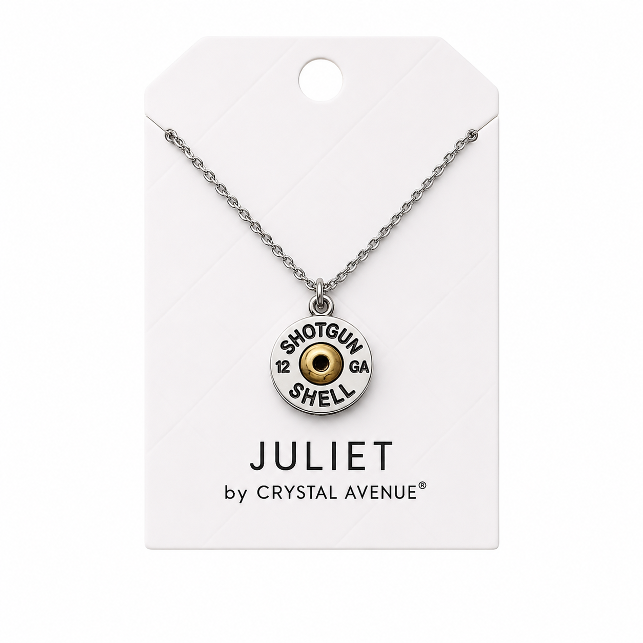 12 GA Shotgun Shell Charm Pendant Necklace