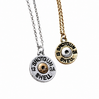 12 GA Shotgun Shell Charm Pendant Necklace