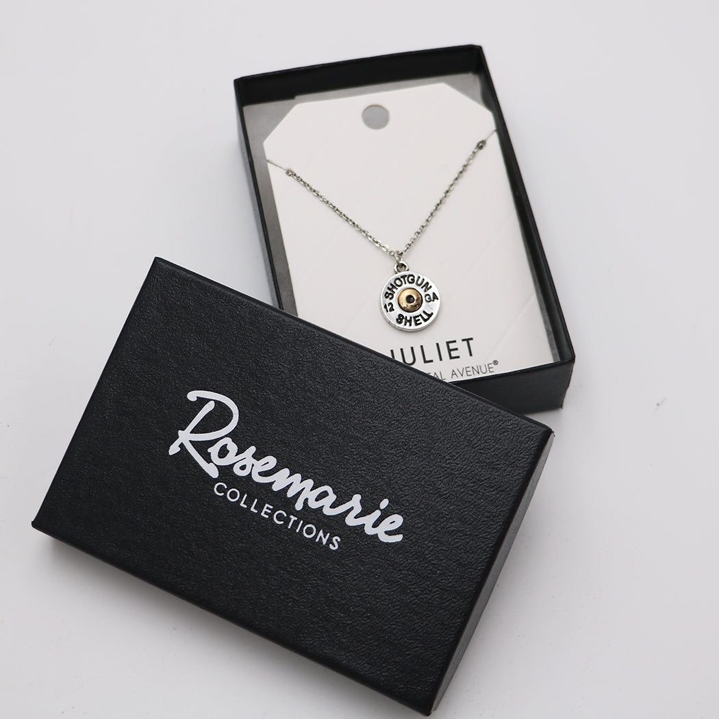 12 GA Shotgun Shell Charm Pendant Necklace
