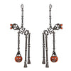 Women's Spooktacular Dancing Skeletons Halloween Hypoallergenic Post Back Earrings, 4.25