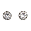 Stunning And Colorful Hypoallergenic Post Back Stud Birthstone Earrings Made With Swarovski Crystals Birthday Gift Set, 8mm (April)