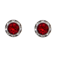 Women's Stunning And Colorful Hypoallergenic Post Back Stud Birthstone Earrings Made With Swarovski Crystals Birthday Gift Set, 8mm (January)