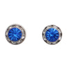 Stunning And Colorful Hypoallergenic Post Back Stud Birthstone Earrings Made With Swarovski Crystals Birthday Gift Set, 8mm (September)