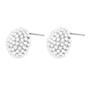 Timeless Classic Simulated Pearl Pave Cluster Hypoallergenic Stud Earrings, 0.35"