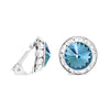 Timeless Classic Statement Clip On Earrings Made With Swarovski Crystals, 15mm