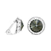 Timeless Classic Statement Clip On Earrings Made With Swarovski Crystals, 15mm