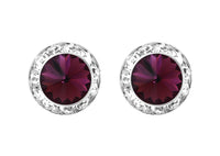 Timeless Classic Hypoallergenic Post Back Halo Earrings Made With Swarovski Crystals, 20mm