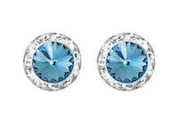 Timeless Classic Hypoallergenic Post Back Halo Earrings Made With Swarovski Crystals, 20mm