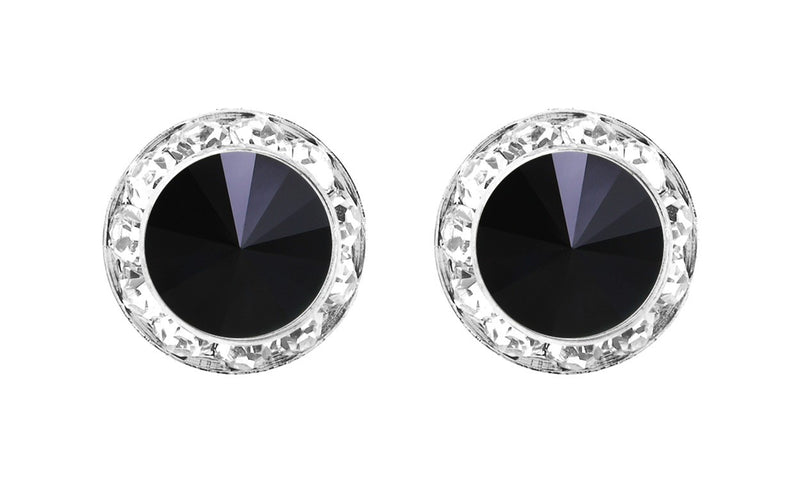 Timeless Classic Hypoallergenic Post Back Halo Earrings Made With Swarovski Crystals, 20mm