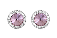 Timeless Classic Hypoallergenic Post Back Halo Earrings Made With Swarovski Crystals, 20mm