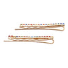 Crystal Rhinestone Sparkle Hair Clip Bobby Pins (Small Multicolor Crystal Gold Tone)