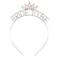 Stylish Crystal Rhinestone Bachelorette Party Bride To Be Tiara Headband