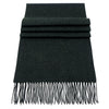 Soft Acrylic Winter Scarf, 66 x 12 Inches with 3 Inch Fringe, Cozy Cold Weather Accessory (Plain, Charcoal)