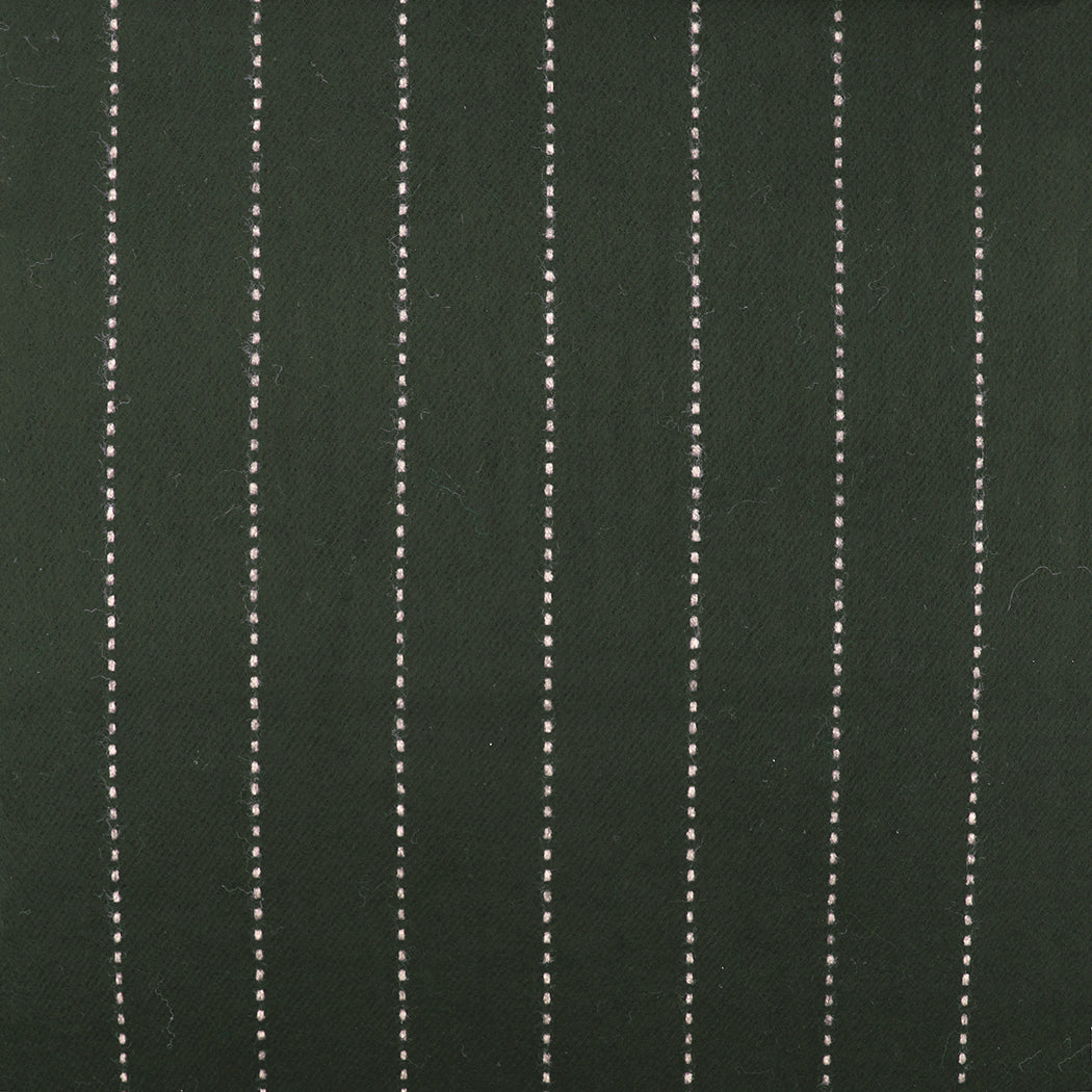 Soft Acrylic Winter Scarf, 66 x 12 Inches with 3 Inch Fringe, Cozy Cold Weather Accessory (Pinstripe, Army Green, White Pin)