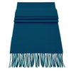 Soft Acrylic Winter Scarf, 66 x 12 Inches with 3 Inch Fringe, Cozy Cold Weather Accessory (Plain, Teal)