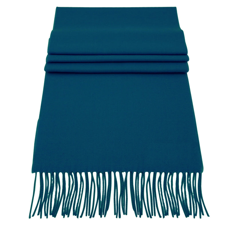 Soft Acrylic Winter Scarf, 66 x 12 Inches with 3 Inch Fringe, Cozy Cold Weather Accessory
