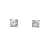 Stunning Sterling Silver With Premium Cubic Zirconia Crystals Hypoallergenic Post Back Stud Earrings (3, Round Cut)