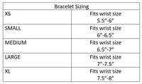 Stacking Statement Stretch Bracelet Set of 7 (Tri Tone-Silver/Gold/Hematite)