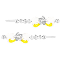 Colored Enamel Bow Bobby Pins Hair Clip Barrette Accessories