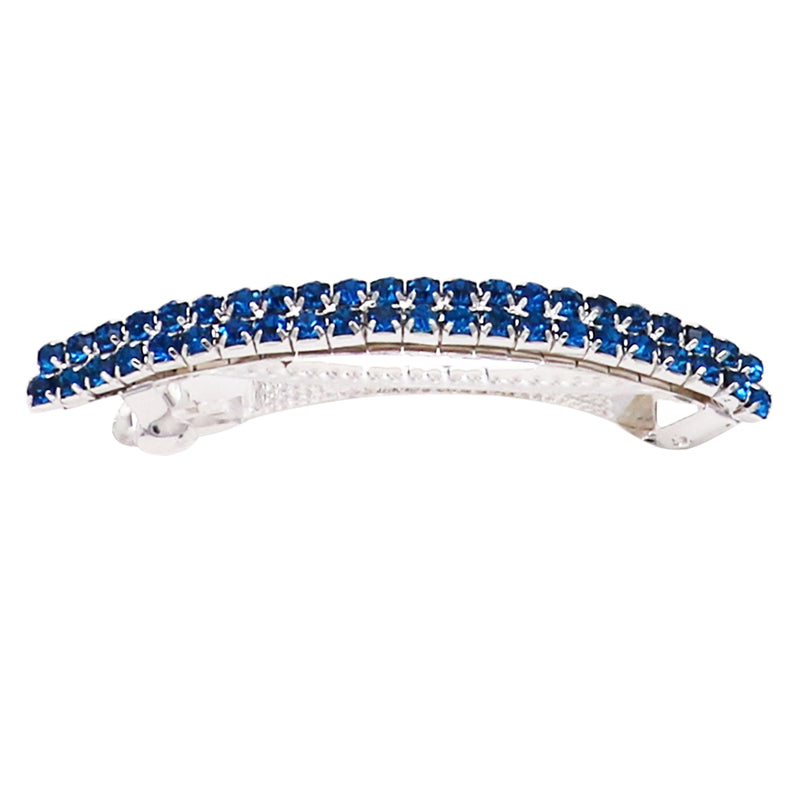 Classic Style Double Row Crystal Hair Clip