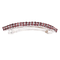 Classic Style Double Row Crystal Hair Clip